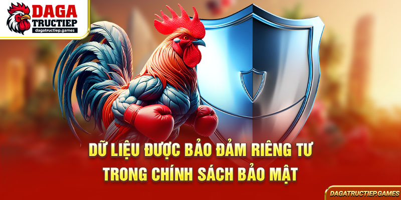 Dữ liệu được bảo đảm riêng tư trong chính sách bảo mật
